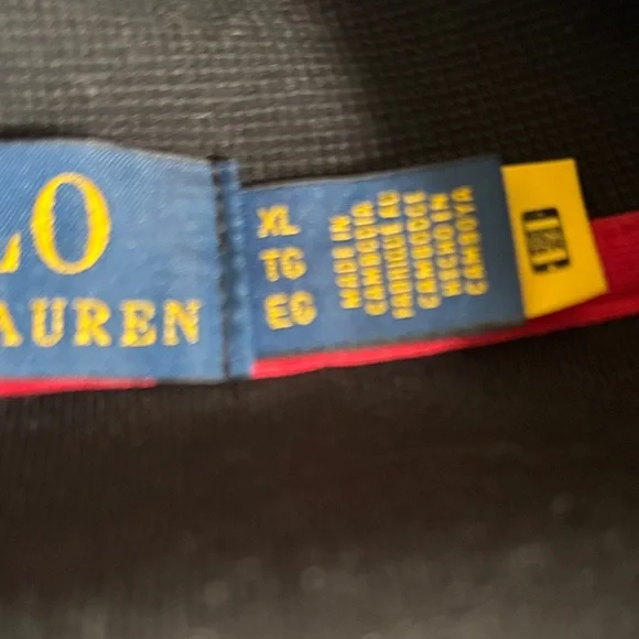 Polo Ralph Lauren Black and Red Bomber Jacket - Picture 3 of 3